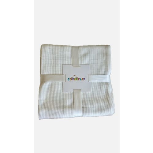 Coverplay® Knitted Baby Blanket, White